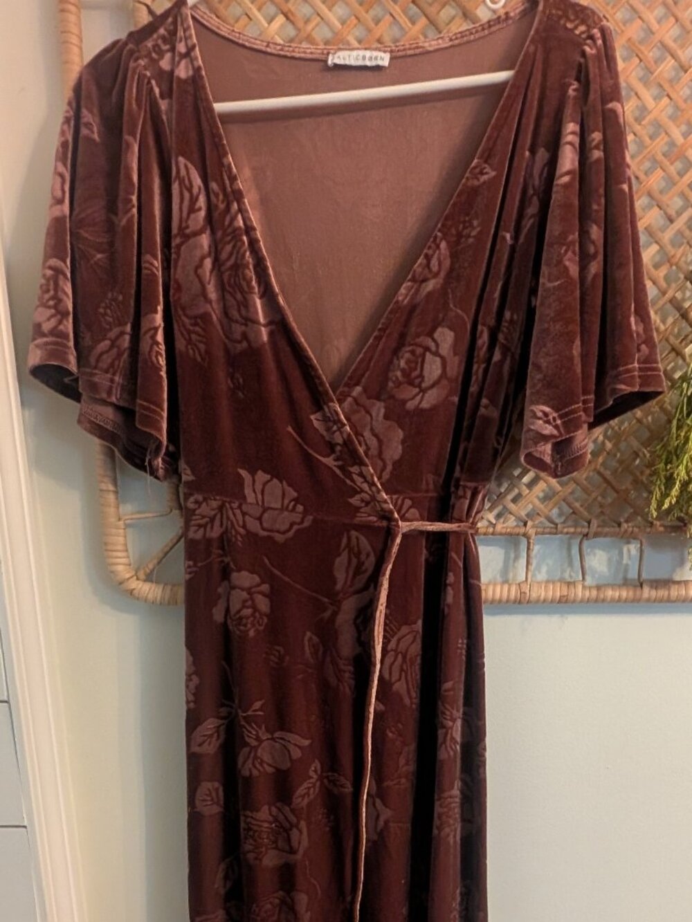 Velvet Wrap Dress